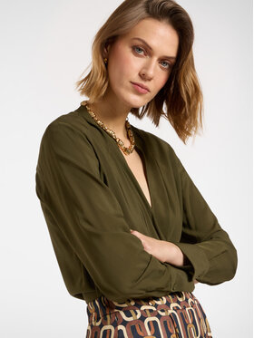 Elena Mirò Elena Mirò Bluzka 2135P000173N0F5 Zielony A-Line Fit