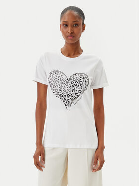 Fracomina Fracomina T-Shirt FR25ST3019J401N5 Weiß Regular Fit