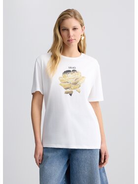 Liu Jo Liu Jo T-Shirt WA5361JS923M9665 Biały Regular Fit