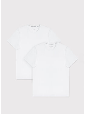 Pako Lorente Pako Lorente Komplet 2 t-shirtów U000B-TT-001 Biały Slim Fit