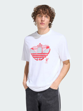 adidas adidas Koszulka techniczna 162146 Biały Regular Fit