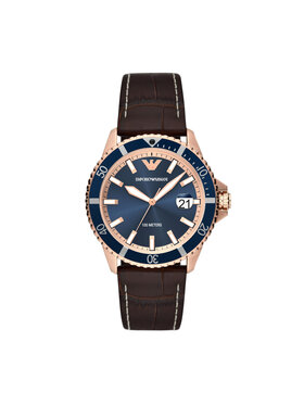 Emporio Armani Emporio Armani Zegarek Diver AR11556 Brązowy