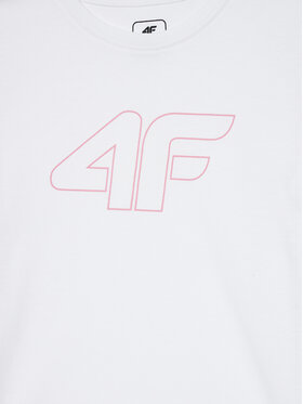 4F T-shirt 4FJWMM00TTSHF1803 Bijela Regular Fit