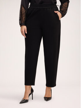 Fiorella Rubino Fiorella Rubino Spodnie materiałowe P048E100083N033 Czarny Baggy Fit