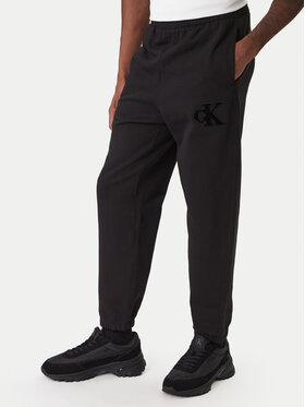 Calvin Klein Jeans Calvin Klein Jeans Spodnji del trenirke GSM LV04RD252G Črna Regular Fit