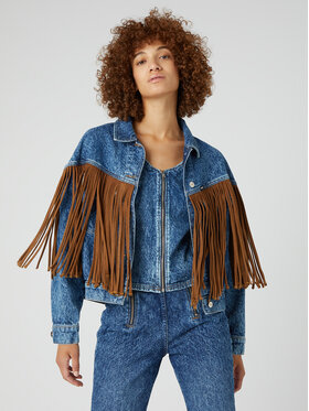 Wrangler Wrangler Traper jakna Cowboy Fringe W4FA96M27 112327084 Plava Regular Fit