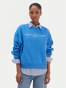 Tommy Hilfiger Tommy Hilfiger Bluză Corp Logo WW0WW47831 Albastru Regular Fit