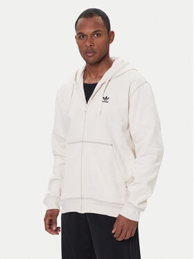 adidas adidas Mikina Essentials Trefoil JW0968 Écru Regular Fit