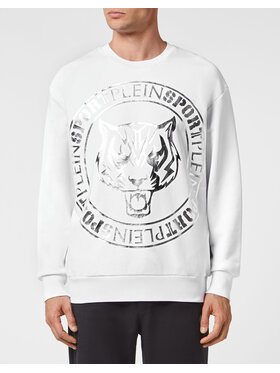 Plein Sport Plein Sport S dlouhým rukávem 473 Bílá Regular Fit