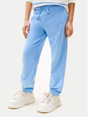 Tommy Hilfiger Tommy Hilfiger Долнище анцуг KS0KS00596 Светлосиньо Regular Fit