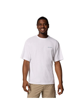 Columbia Columbia T-Shirt Columbia Cedar Trail Back Graphic Tee Biały Regular Fit