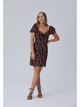 LAURELLA LAURELLA Sukienka codzienna 4SS202 Czarny Regular Fit