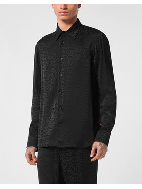 PHILIPP PLEIN PHILIPP PLEIN Koszula 25461 Czarny Fitted Fit