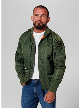 PITBULL PITBULL Kurtka przejściowa Kurtka Zielony Regular Fit