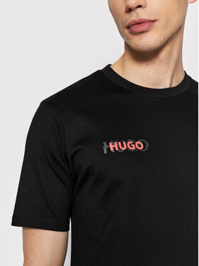 Hugo T-shirt Dampin 50468265 Crna Regular Fit