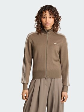 adidas adidas Bluza 164730 Brązowy Slim Fit