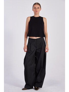 acephala acephala Top 19.TS.04 Czarny Cropped Fit