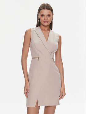 Rinascimento Rinascimento Rochie cocktail CFC0117778003 Bej Regular Fit