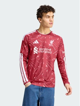 adidas adidas Koszulka techniczna 169693 Czerwony Slim Fit