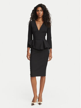 Elisabetta Franchi Elisabetta Franchi Coctailkleid AB-010-67E2-V400 Schwarz Fitted Fit