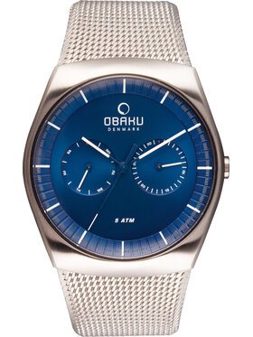 Obaku Obaku Zegarek V176GMCLMC Srebrny