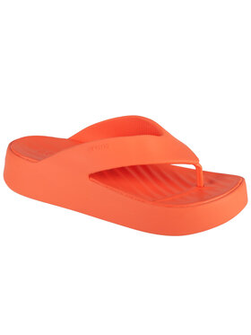 Crocs Crocs Japonki Gataway Platform Flip Pomarańczowy