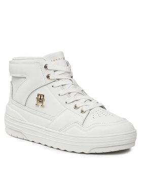 Tommy Hilfiger Superge Th Basket Hi FW0FW07757 Écru