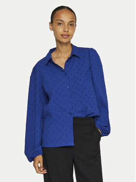Vila Vila Krekls Brietta 14102572 Zils Regular Fit