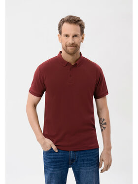 Volcano Volcano Polo O-VOLVI Czerwony Regular Fit