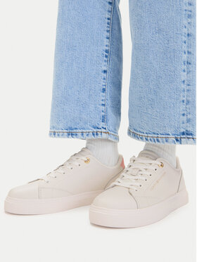 Tommy Hilfiger Tommy Hilfiger Сникърси Th Chic Sneaker FW0FW09105 Кремав