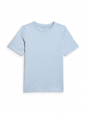 4F 4F T-Shirt BASIC+ Niebieski jasny Regular Fit