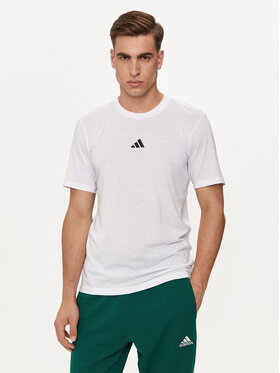 adidas adidas Tričko Workout Logo IT2125 Biela Regular Fit