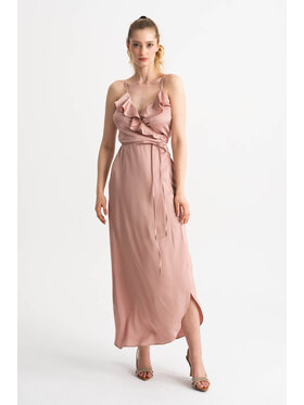 ROSE AVENUE ROSE AVENUE Sukienka koktajlowa S2 Różowy Regular Fit