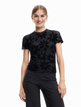 Desigual Desigual T-Shirt Siena 23SWTK85 Černá Slim Fit