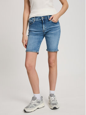 Cross Jeans Cross Jeans Szorty jeansowe P 528-012 Niebieski Slim Fit