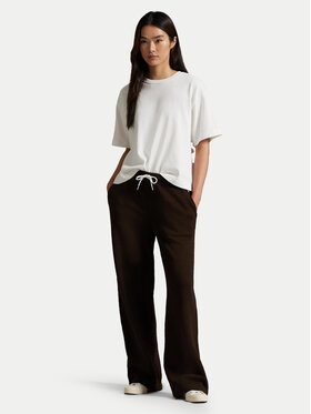 Polo Ralph Lauren Polo Ralph Lauren Spodnji del trenirke 211977959005 Rjava Wide Leg