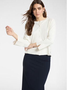 Elena Mirò Elena Mirò Cardigan M562Z100752N011 Bianco Regular Fit