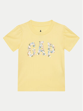 Gap Gap T-Shirt 736118-00 Żółty Regular Fit