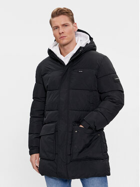 Calvin Klein Calvin Klein Pūkinė striukė Crinkle K10K112228 Juoda Regular Fit