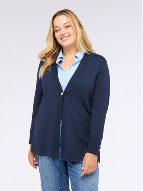 Fiorella Rubino Fiorella Rubino Cardigan M630L008004N034 Blu A-Line Fit