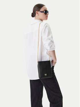 PINKO PINKO Kabelka Flat Satchel AI 25-26 PCPL 105352 A0QO Černá