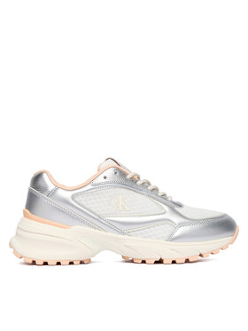 Calvin Klein Calvin Klein Sneakersy Hike Runner Lace Up Mesh Mix Met YW0YW02063 Farebná