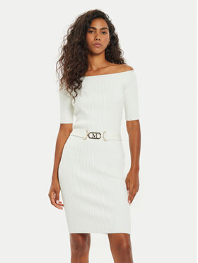 Marciano Guess Marciano Guess Úpletové šaty 4BGK08 5618Z Écru Bodycon Fit