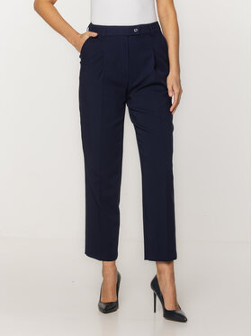 Willsoor Willsoor Spodnie materiałowe 67841 Granatowy Regular Fit