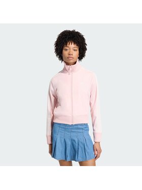 adidas adidas Bluza Firebird with Knitted Crochet Details Różowy Slim Fit