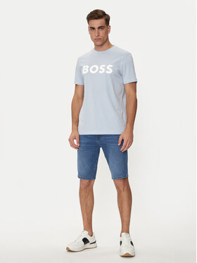 Boss Jeans Kratke Hlače 50513488 Zelena Slim Fit