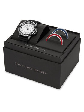 Armani Exchange Armani Exchange Hodinky Leonardo Gift Set AX7136SET Čierna