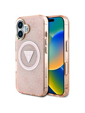 Guess Guess Etui na telefon iPhone 16 Różowy