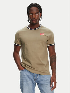 Hunter Hunter T-Shirt Eigg Ringer HARM0032251 Khaki Regular Fit