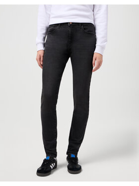 Wrangler Wrangler Spodnie materiałowe SKINNY Czarny Skinny Fit